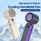 2025New Rechargeable Electric Handheld Fan 100 Speeds Adjustable Porta