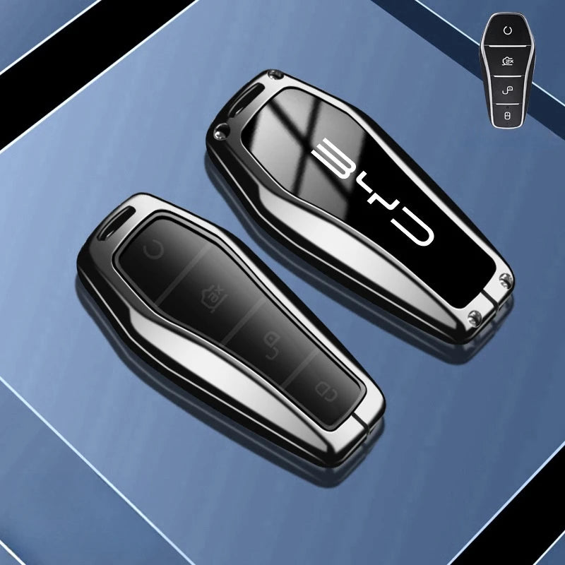 Car Remote Key Case Fob Cover Holder Shell Bag for BYD Song Plus Atto 3 Han EV Tang DM Qin Seal Dolphin Keychain Accessories