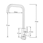 304 Stainless Steel Kitchen Sink Faucet Flexible Hot Cold Water Mixer Single Handle Pull Out Sink Faucet Deck Mounted Water Taps