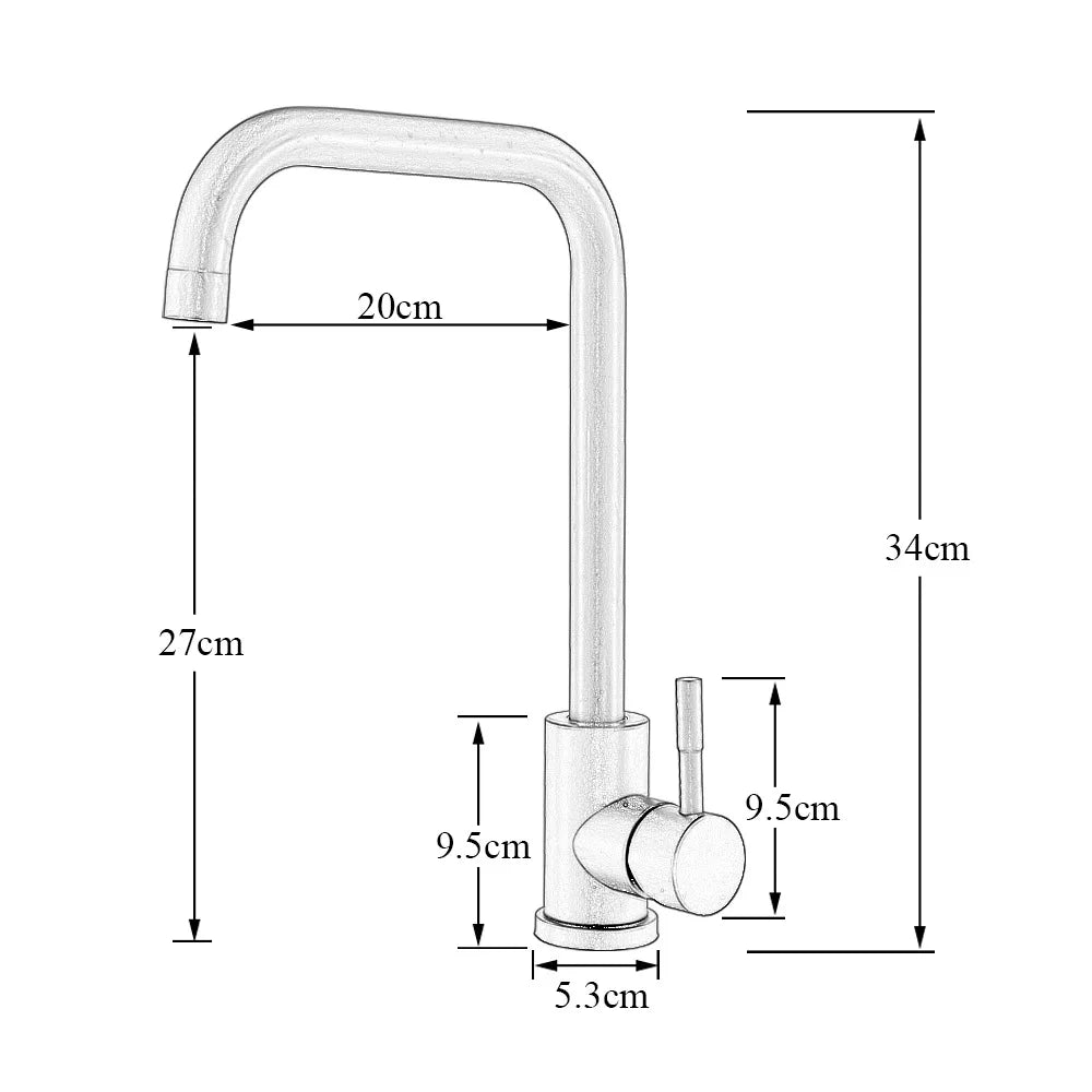 304 Stainless Steel Kitchen Sink Faucet Flexible Hot Cold Water Mixer Single Handle Pull Out Sink Faucet Deck Mounted Water Taps