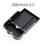 For Tesla Model X central storage box modification Model S central interior storage box decoration
