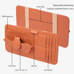Multifunctional Car Storage Bag Sunshade Card Holder Sunglasses Clip Car Glasses Organizer