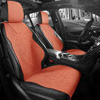 Universal Fit Car Accessories Suede Saddle Seat Cushion Pad Half Covered for 90% Sedan SUV Suede Universal Set Cover 5 Seats