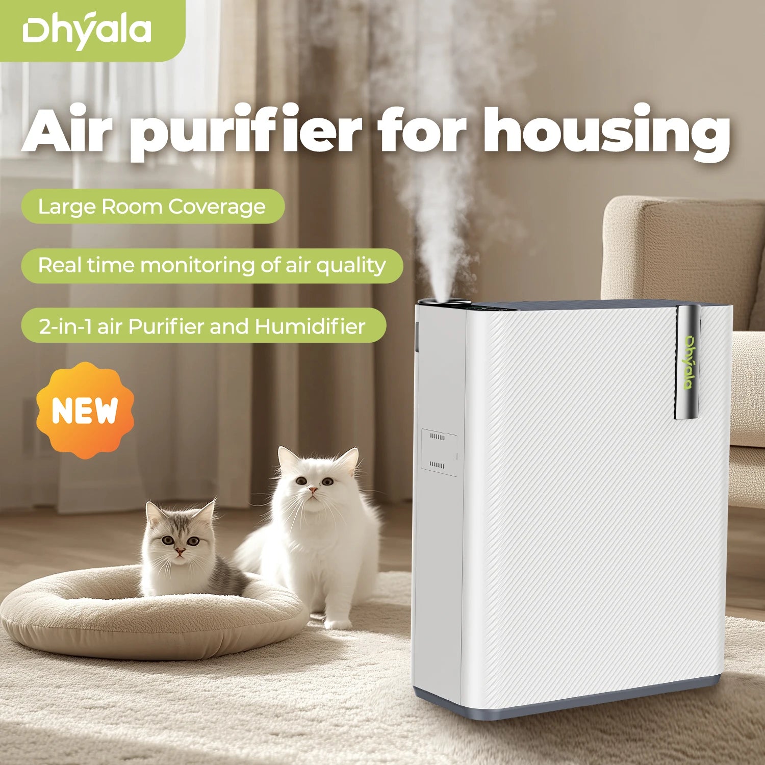  Air Purifier Combo for Home Allergies and Pets Hair  Smokers in Bedr