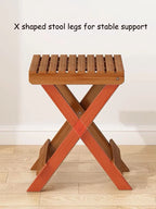 Multifunctional Folding Portable Bamboo Stool Children's Low Stools Modern Minimalism Durable Sturdy Living Room Furnitu