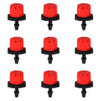 100-1000pcs Adjustable Drip Irrigation Droppers Rotating Sprinklers 1/4'' Emitter Dripper For Micro Balcony Yard Watering System