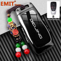 Zinc Alloy Car Key Case Cover for Baic Senova Beijing BJ40 BJ80 BJ30 BJ60 BJ90 F40 U7 X7 EX5 EC5 EU5 Keychain Shell Accessories