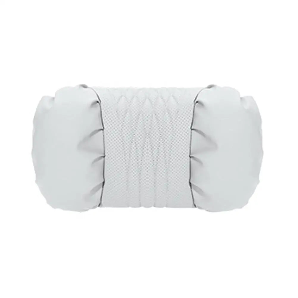 Summer Car Headrest Lumbar Nappa Leather Support Pillow Set Soft Comfortable Breathable Car Neck Pillows Car Seat Accessories