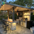 Customized Stainless Steel BBQ Grill Modular Outdoor Kitchen Island Furniture Cabinets Most Popular for Apartment