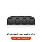 YZ for Tesla Model Y 3 Highland Juniper 2021-25 Folding hidden hooks for back seat ABS material Automotive Interior Accessories