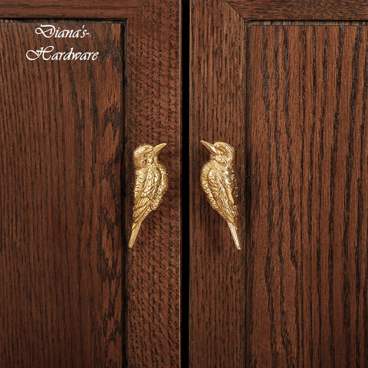 Brass Fortune Bird Knob Creative Drawer Cabinet Door Handles Kitchen Cabinet Shoe Knobs Pure Copper Handles for Furniture Decor