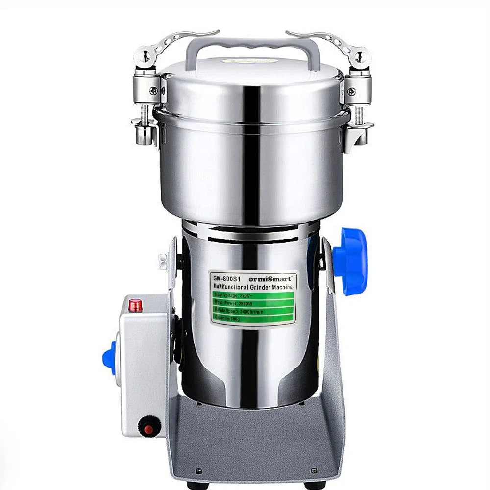 Big Capacity 800G Herb Grinder Coffee Machine Grain Spices Mill Medicine Wheat Mixer Dry Food Grinder