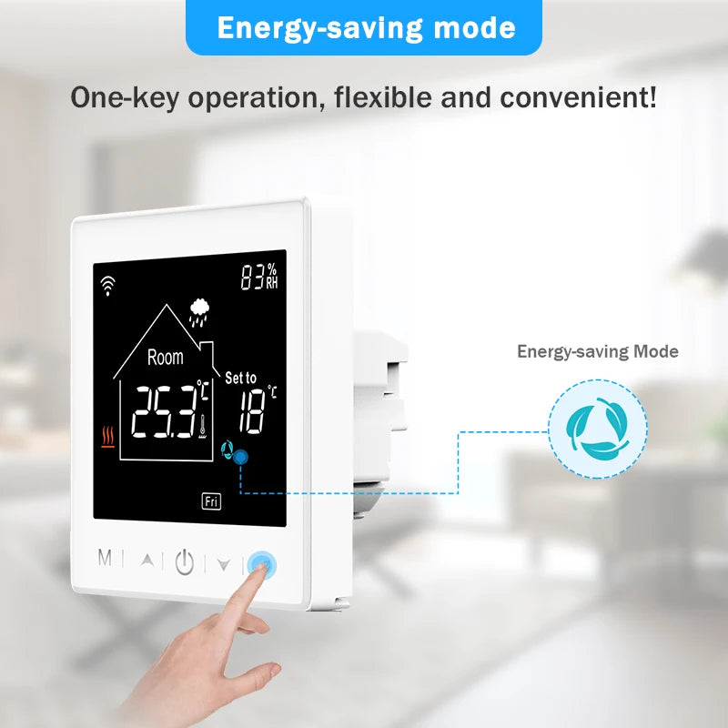 Tuya Smart Home Wifi Heating Thermostat Floor Heating Water Gas Boiler Temperature Thermoregulator Google Home Alexa Alice