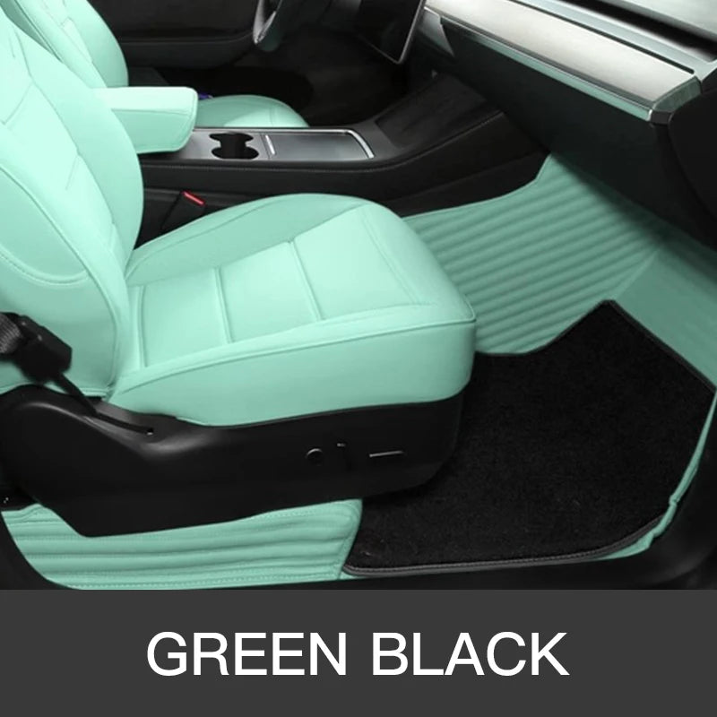 For Tesla New Model Y Juniper 2025 Custom Fit Car Accessories Floor Mat Interior ECO Material Leather Left Right Hand Drive