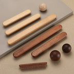 Kitchen Closet Dressing Table Wooden Furniture Handles Cabinet Door T Bar Wood Knobs Pulls Wardrobe Cupboard Drawer Pulls