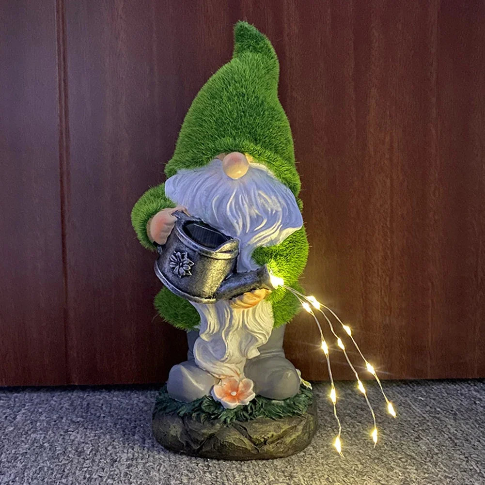 Gnome Garden Statues Fairy Garden Gnomes Decor Faceless Dwarf Doll Resin Statue Collection Outdoor Garden Decor Ornaments
