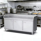 Custom Stainless Steel Kitchen Work Table Commercial Food Prep Table for Restaurant Hotel Kitchen Use
