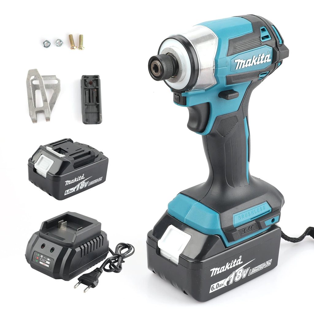 Makita Lithium Screwdriver New Dtd173 Impact Screwdriver Set Household Electric Screwdriver Electric Hand Drill