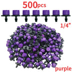 OASIS 30-1000PCS 4/7mm Garden Irrigation Nozzle Adjustable Dripper Watering Sprinkler Emitter Micro Drip Balcony Yard Greenhous