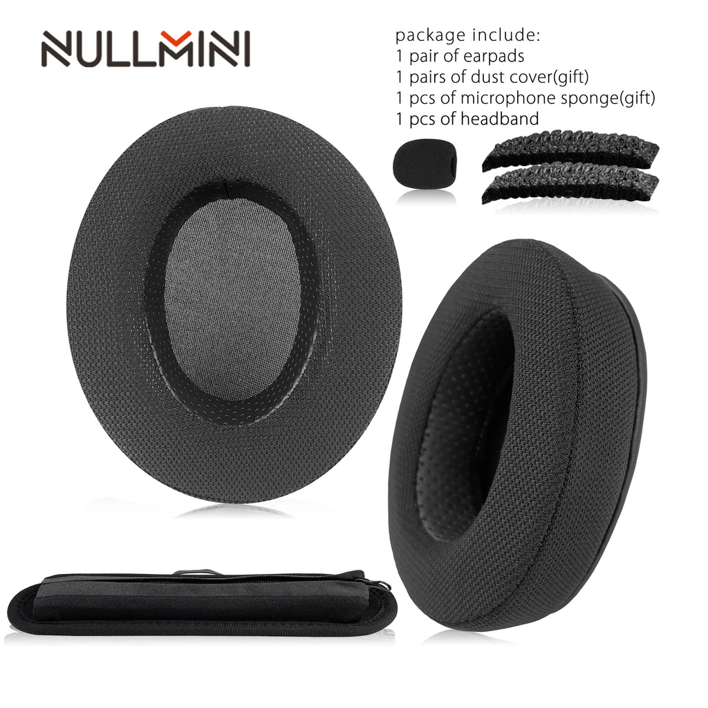 NullMini Replacement Earpads For Logitech G Pro X Headphone Cooling Gel Earmuffs Ear Cover Headband HeadBeam