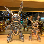 Modern Art Balloon Rabbit Statue Creative Animal Sculpture Home Decor 25/35CM Height