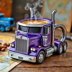 Durable Truck Coffee Mug 11 Ounces Handcrafted Coffee Cup Semi-trailer Shaped Semi Truck Semi-Truck Coffee Mugs Men Coffee Cup