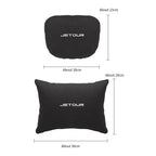 For CHERY JETOUR t2 t3 X70 X70S X70M X90 PLUS X95 Car Headrest Lumbar Support Seat Neck Pillow Breathable Suede Pillow Accessory