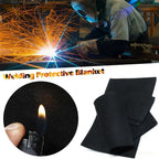 HOMEFISH Fireproof Pad Black Welding Protective Blanket Insulation Pad High Temperature Working Pad Multiple Sizes Durable