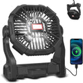 Camping Fan Portable with LED Light 20000mAh Rechargeable Battery Powe