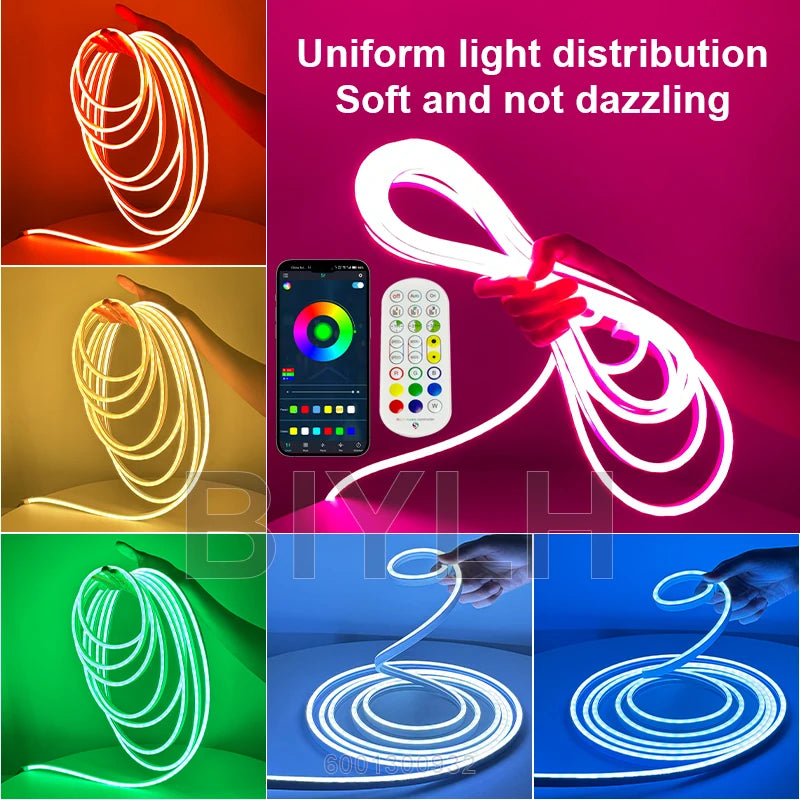 For Tesla Model Y 2021-2024 Frunk Brighten LED Strip APP Control RGB Flow Light Waterproof Flexible Trunk Silicone Interior Lamp
