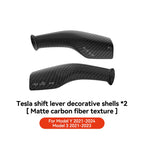 YZ For Tesla Model 3 Y Highland Juniper Full Package Trim Cover Of Carbon Fiber Matte Finish On Wiper Lever For Tesla 2021-2025