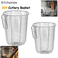 Kitchenism 304 Kitchen Chopstick Holder Organizer Hanging Wall Stainless Steel Tableware Drainer Fork Spoon Dishwasher Basket