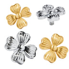 KEDLO Brass Clover Children's Room Personalized Creative Drawers Silver Knobs Minimalist Modern Kitchen Cabinet Gold Handle