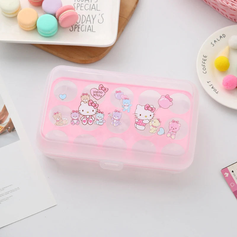 Hello Kitty Food-Grade Storage Containers   Egg Cartons   Refrigerator and Kitchen Storage Containers   Egg Organizers