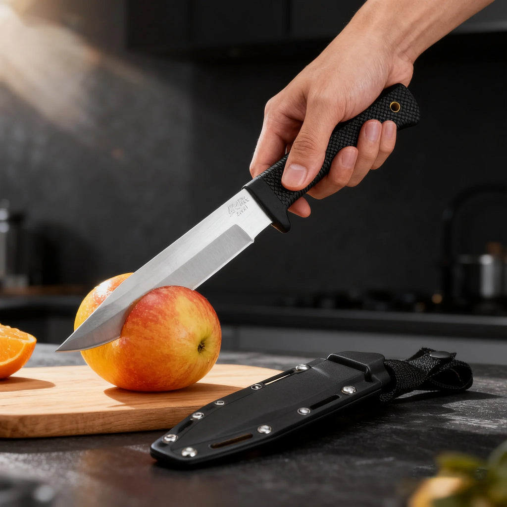 1/2 set kitchen knife set, equipped with high-end black sheath, suitable for kitchen use, a vegetable cutting and boning knife