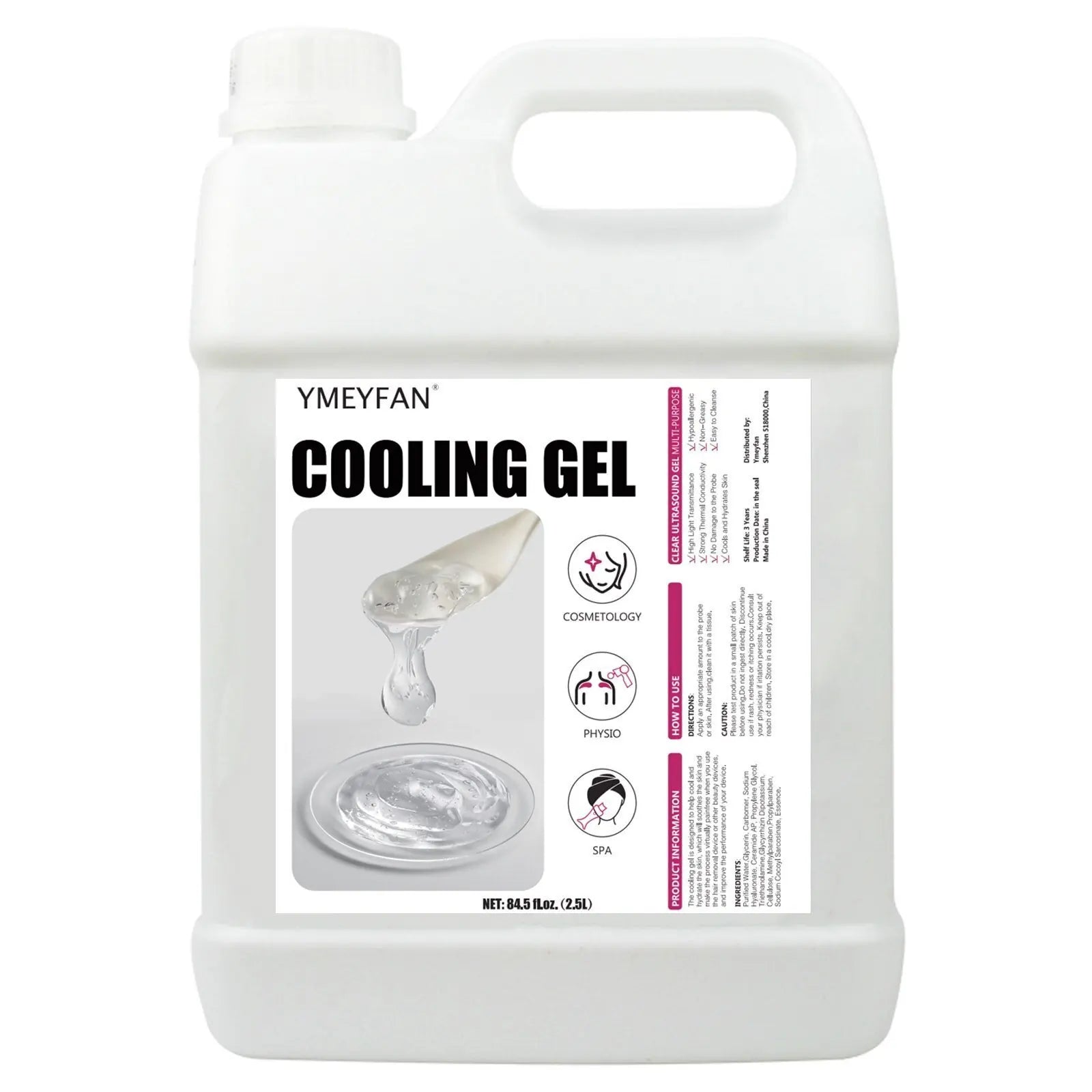 Professional 2.5L Cavitation Gel for Skin Care Therapy