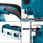 21V Cordless Electric Jig Saw 2900RPM Multi-Function Woodworking Power Tool For Makita 18V Battery Pin with 1 Saw Blade