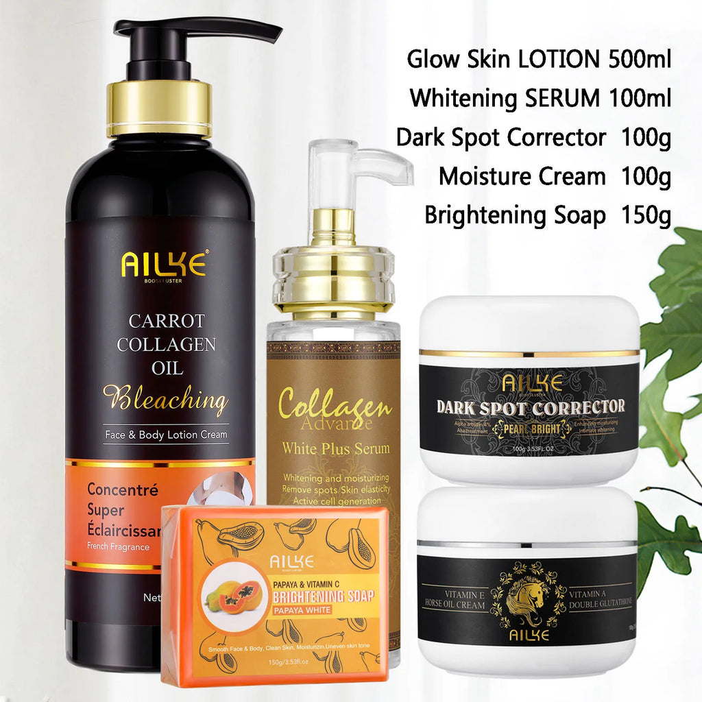 AILKE Collagen 5-in-1 Skin Care Kit - Face & Body