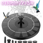 3.5W Solar Fountain Disk Design with 6 Nozzles Fountain Pump for DIY Design Water Splash Powerful Solar Panel Outdoor Decoration