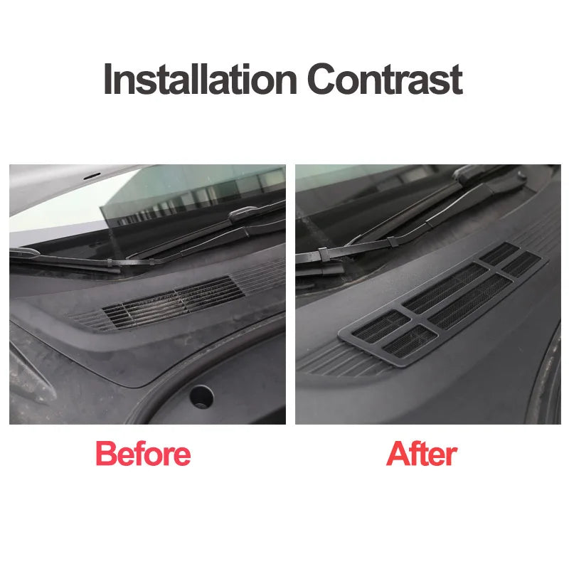 Air Inlet Protective Cover for Tesla Model 3 Y Intake Vent Net Grill Insect-proof Filter Front Face Car Interior Accessories
