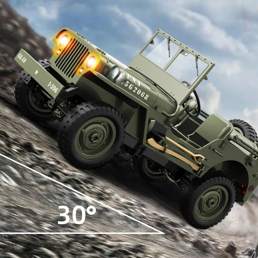 JJRC C8815 4WD Off-road RC Car RTR Crawler 2.4G 1941 Mb Scaler Willys Jeep Climbing Scale Military Truck Vehicle Adult Kids Toy
