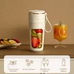New Electric Fresh Juicer 10 Blades Powerful Crushed Ice Wireless Mini Portable Blender Bottle Juice Extractors Smoothie Mixer