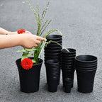 10pcs Thickened Flowerpot High-Waisted Round ，Plant Pot Reusable Succulents Plant Vientiane Basin Home Office Decor Garden Tool