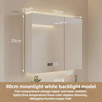 Bathroom Wall Mounted Mirror Cabinet Modern Smart Bathroom Cabinets with Mirror Creative Bathroom Storage Cabinet Home Furniture