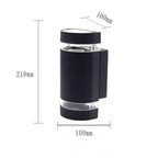 E27/GU10 Outdoor Lights Lighting Wall Light Waterproof Up Down Aluminum Garden Light Double Head Wall Lamp Corridor Lighting