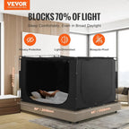 Vevor Bed Tent, 80"" X 60"" X 47"" Queen Size 3 Doors 70% Block Out Sleeping Bed Canopy Breathable Dream Tent With 0.43 In