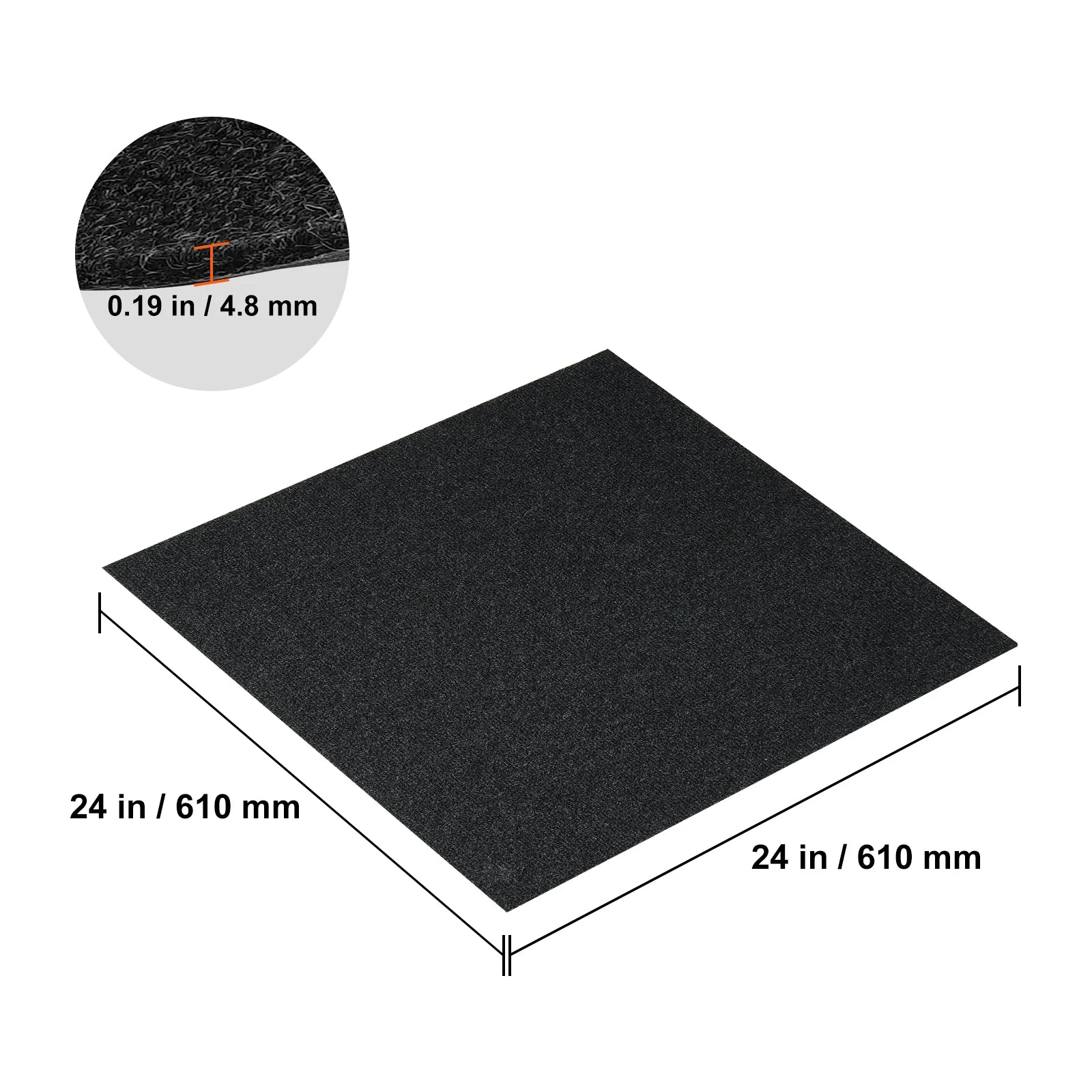 VEVOR Carpet Tiles Peel & Stick Self Adhesive Carpet Floor Tile Soft Padded Carpet Tiles for Bedroom Living Room Indoor Outdoor