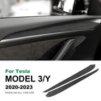Italian Top Suede Car Dashboard Moulded Trim Sticker For Tesla Model 3 Model Y 2018 2019 2020 2021 2022 2023 Decor Accessories