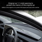 For Tesla Model 3 Highland 2025 2024 Dashboard Cover ABS Carbon Fiber Air Outlet Panel Cover Trim Sticker Interior Accessories