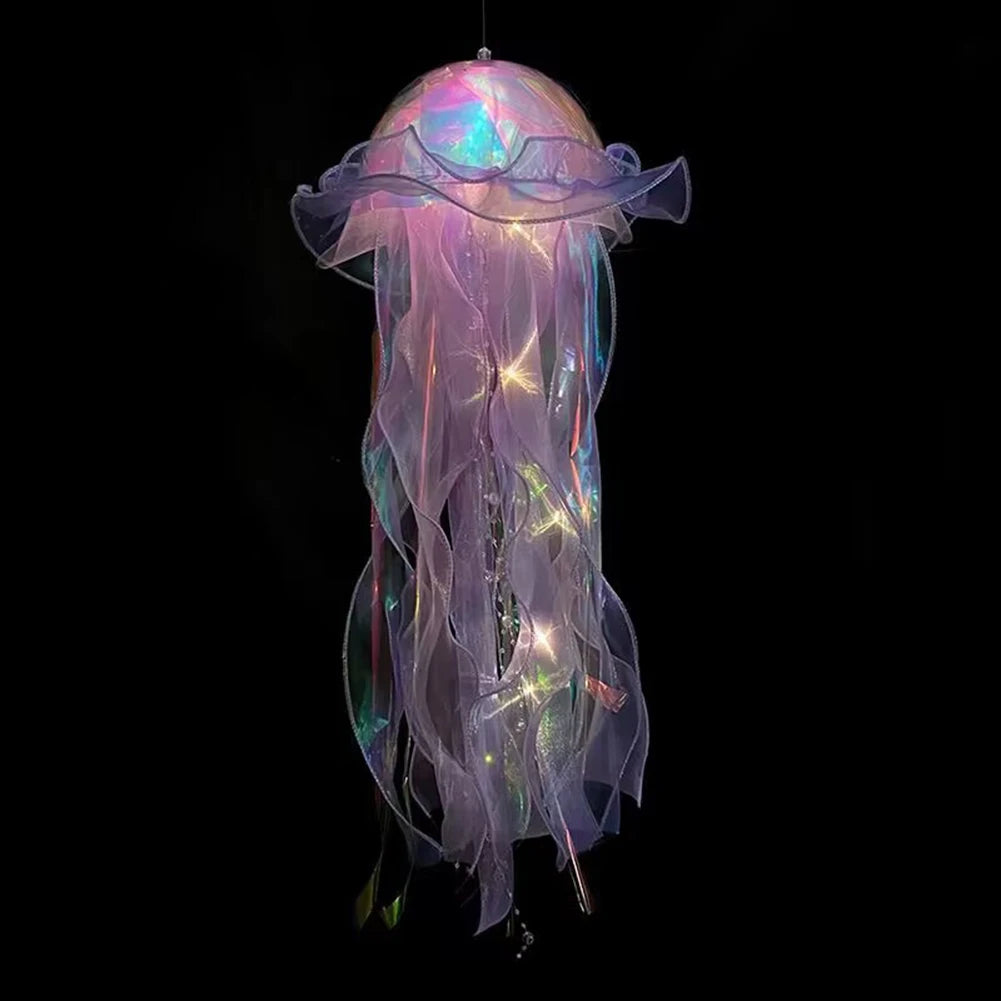 Beautiful Jellyfish Lamp Flower Girl Room Atmosphere Decoration Lamp Bedroom Colorful Nightlight Home Decoration
